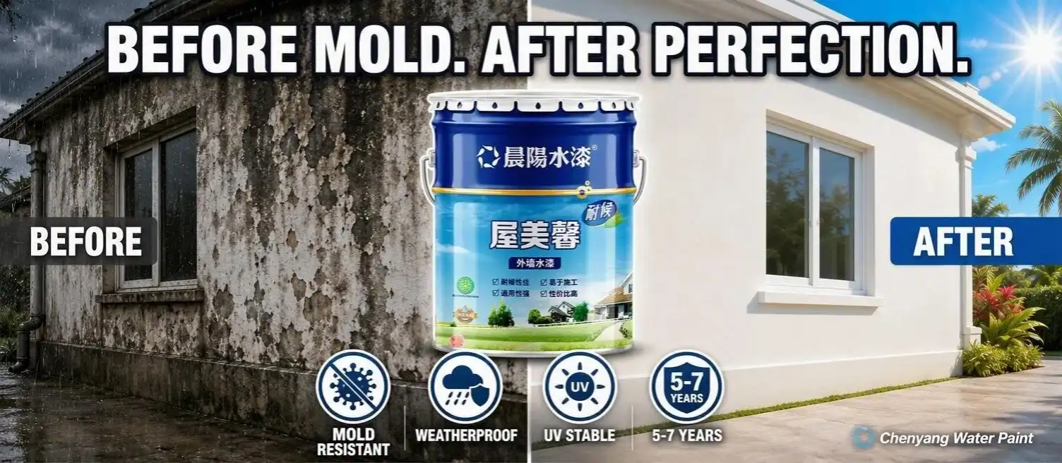 Mold Resistant Paint For Tropics Before & After Comparison Mold Resistant Paint For Tropics Before & After Comparison